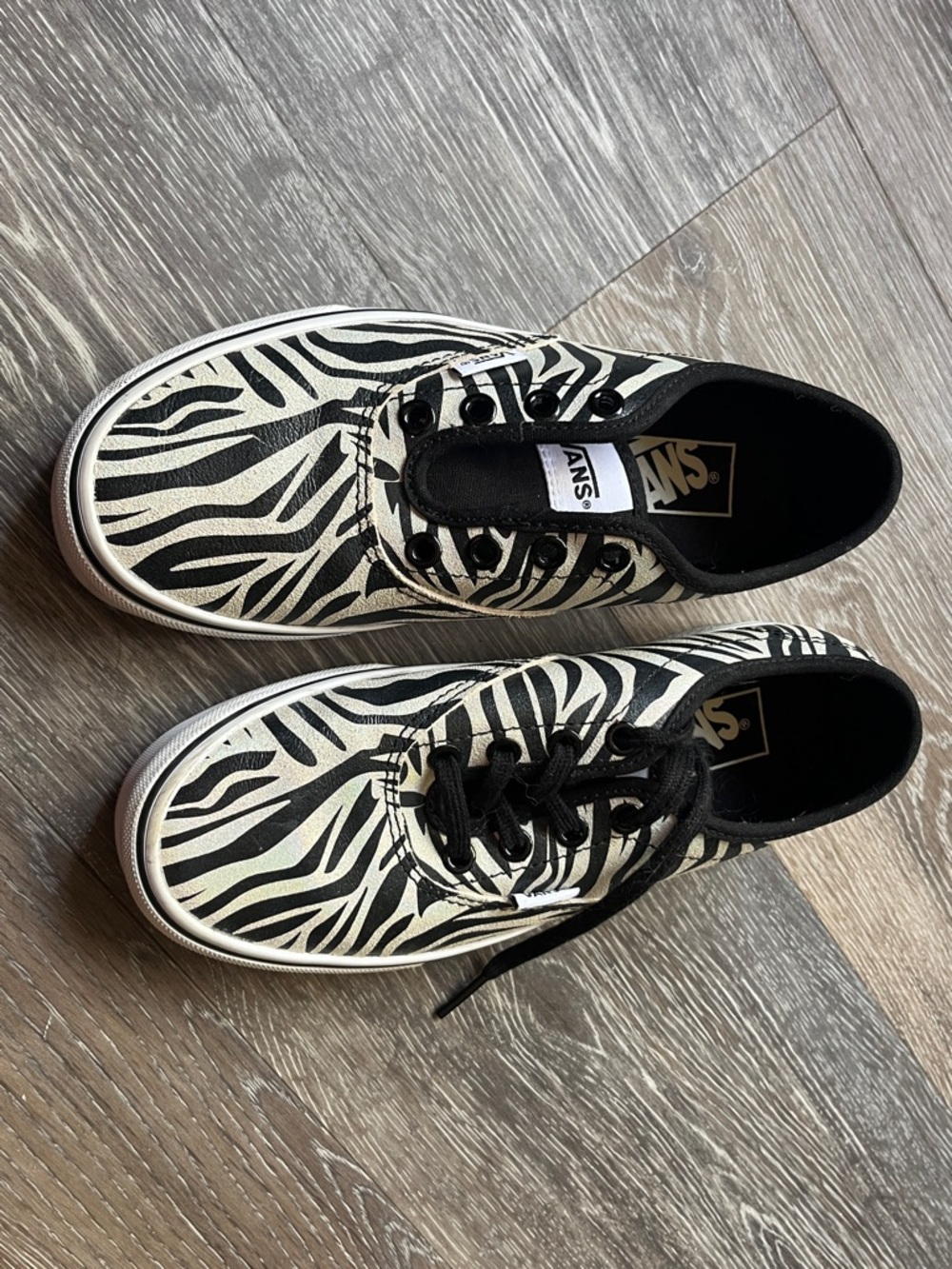 Vans Iridescent Zebra yCanvas Sneakers - Black & White